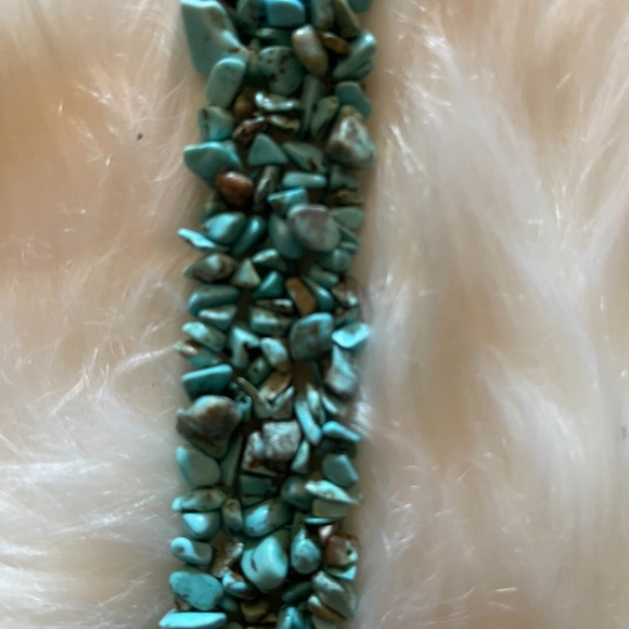 Vintage  necklace and matching earrings Turquoise - Picture 4 of 4